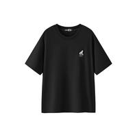  Semir/森马 凉感 男士短袖T恤 4XL 黑色90001