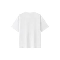  Semir/森马 复古萌宠字母印花 男士短袖T恤 2XL 漂白10007