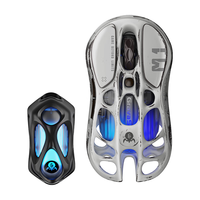 GravaStar/重力星球 RGB流光灯效 无线鼠标 【套组】战损版星际银+4K接收器