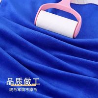 顺姿家 LQY-000 超细纤维抹布 厨房专用 30*30CM 蓝色1条装 升级加厚 去油渍