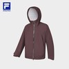FILA 官方男女冲锋衣2024冬季新款健身运动防水宽松连帽外套