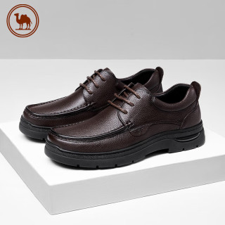 骆驼 皮鞋男士商务休闲 棕色升级版42