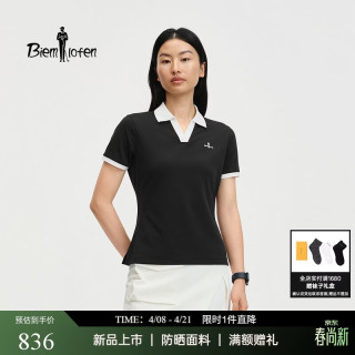 比音勒芬 2026春夏新款女士休闲领短袖POLO衫