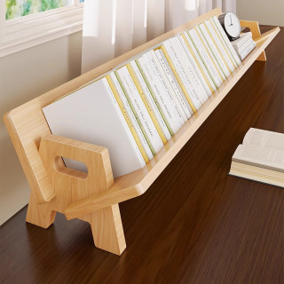 木格格 实木书架 桌面收纳 松木 环保清漆款