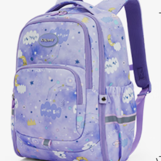 卡拉羊 小学生3维减负超轻背包 小号-宝蓝 18L