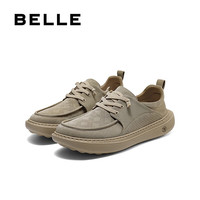 百丽 布鞋男夏季 厚底休闲鞋8SW01BM5 卡其色（弹力带） 41 (255mm)