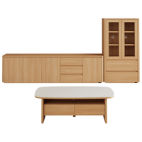  QuanU/全友 原木风 电视柜 茶几 边柜