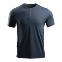  DRAGON TOOTH/龙牙 透气亲肤 男士速干圆领短袖T恤 5XL 深渊蓝（二代亨利领）