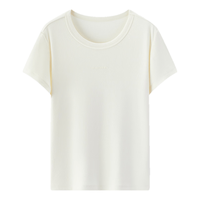  Semir/森马 提花紧身正肩 女士短袖T恤 奶白10501 L