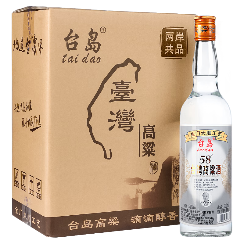  taidao/台岛 高度白酒 高粱酒  浓香型 箱装 58%vol 600mL