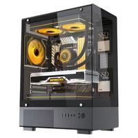  九尾狐 T16 海景房设计 电脑主机箱 水冷 侧透