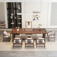 信京 实木茶桌 松木 茶台 客厅办公