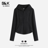 班尼路 S&K系列 开衫卫衣 短款外套