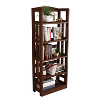  LUOSEN/罗森 落地置物 实木书架 三层胡桃色