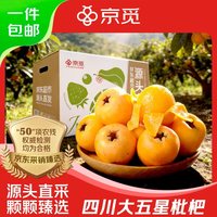 移动端、京东百亿补贴：京觅 四川米易大五星枇杷 2斤 单果30g+