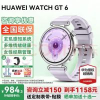 华为 WATCH GT 6 智能手表 41mm 流光紫 氟橡胶表带（北斗、GPS、血氧）