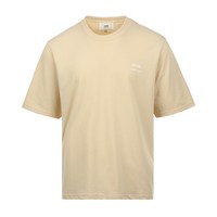 ami alexandre mattiussi AMI纯色男士圆领套头logo徽标印花宽松休闲棉质短袖T恤