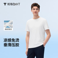  白小T 透气顺滑免烫 男士T恤 XL 皓白