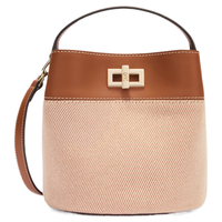  FURLA/芙拉 时尚帆布拼皮 女士水桶包