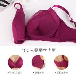 金三塔 桑蚕丝无钢圈 女士文胸