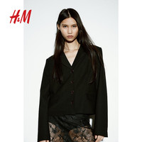  H&M 修身短款 女士西装