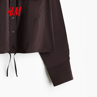  H&M 抽绳设计 女士衬衫