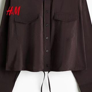  H&M 抽绳设计 女士衬衫