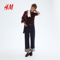 H&M 高腰修身 女士牛仔裤