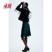  H&M 女士半身裙 流苏