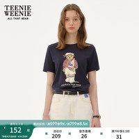 TEENIE WEENIE 女士短袖T恤 印花圆领简约上衣 TW