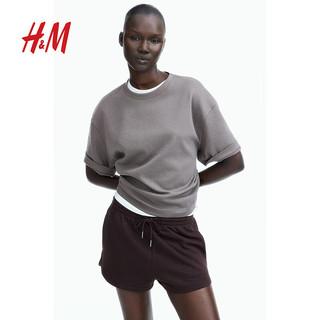  H&M 宽松舒适 女士运动短裤