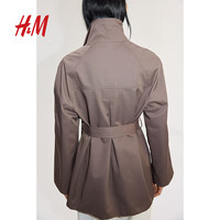 H&M 女士风衣 束腰