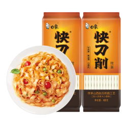 白象 快刀削挂面400g袋装宽面条劲道油泼面烩面拌面家用速食刀削面