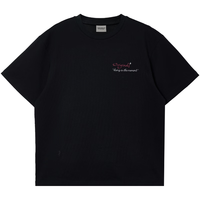  JACK&JONES/杰克琼斯 重磅纯棉 男士短袖T恤 M （175） E40黑色