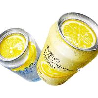 Asahi/朝日砧板 全开盖发泡碳酸 啤酒 未来柠檬沙瓦原味345ml*2罐【金罐】