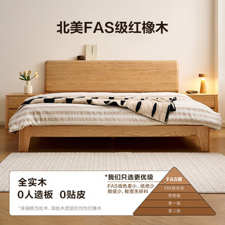  QuanU/全友 实木床套装+床头柜