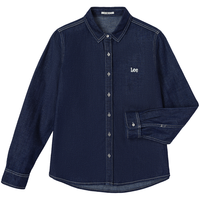  Lee/李 字母绣花 女士牛仔衬衫 S