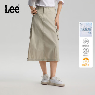 Lee 可调节抽绳设计女士工装半身裙