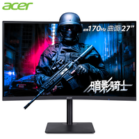 acer 宏碁 猎狐 XZ273UP 27英寸 VA 曲面FreeSync显示器(2560×1440、170Hz、95%sRGB、HDR400）