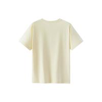  Semir/森马 基础百搭 女士短袖T恤 奶黄A31605 M