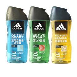 adidas 3人团 阿迪达斯男士运动洗护沐浴露三合一洗发沐浴洁面250ml多款混搭 一组3瓶 共23.1