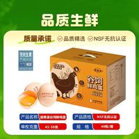 百亿补贴：德青源 40枚NSF无抗认证谷饲鲜鸡蛋45-50g