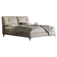  Sleemon/喜临门 储物皮床+床垫套餐 【云雾米】 1.8x2米