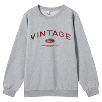  DUIBAI/对白 古着字母印花 女士卫衣