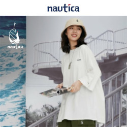 nautica white sail 【日系廓形】男女同款宽松纯棉短袖T恤 CityBoy百搭 TW2216