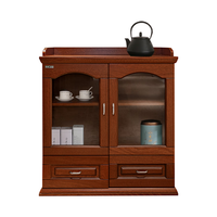  派格 办公柜  餐边柜800长【A款酸枝色】 3层