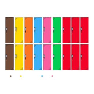  ZHONGWEI/中伟 GYG-20 拆装 更衣柜 锁柜 多门柜 寄存包柜 鞋柜 浴室储存柜  红色 3层