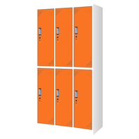  ZHONGWEI/中伟 GYG-14 拆装 更衣柜 锁柜  橙色 3层