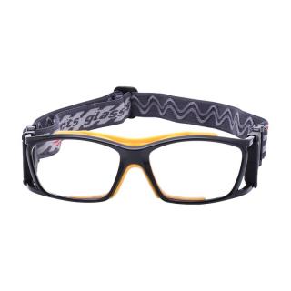  SooGree/圣古力 G8015 防雾防爆 运动眼镜  近0-600散0-200内1.56树脂片 黑框橙护垫