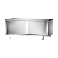  ZHONGWEI/中伟 BXGGZT-7 家用商用两用 不锈钢工作台  长1800mm；宽600mm；高800mm 【对开门】80*40*150cm 3层